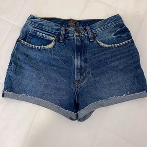 Ambercombie high waisted jean shorts